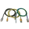Metal spring Cable Classy metal housing usb type-C Micro USB cable nylon braided