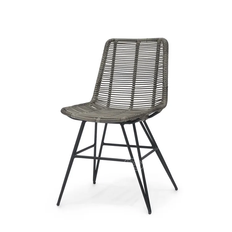 2018 Hot Selling Plastic Rattan Furniture Wicker Dining Chair In