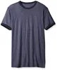 Ultra soft ringer tee plain tri blend t-shirts custom short sleeve mens tee classic ringer design t-shirt