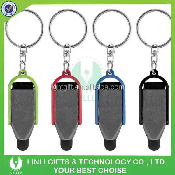 Optimal Promotional Gif LED Stylus Keychain, Stylus Pen Light Keyring