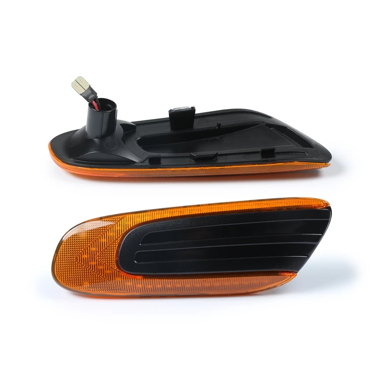 2 pezzi LED Indicatori di Direzione per B-M-W Mini Cooper 2007-2013 R56 R57 R57 R58 R59 Indicatori di Direzione Laterali Nero Affumicato Lente Ambra Dinamica Lampeggianti Luce