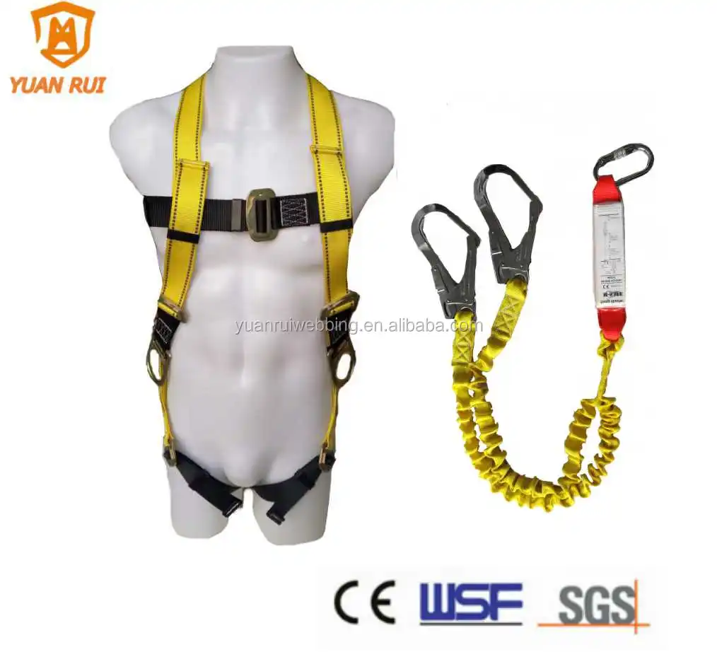Industrial Full Body Safety Harness Safety Belt For Roofing With Ce