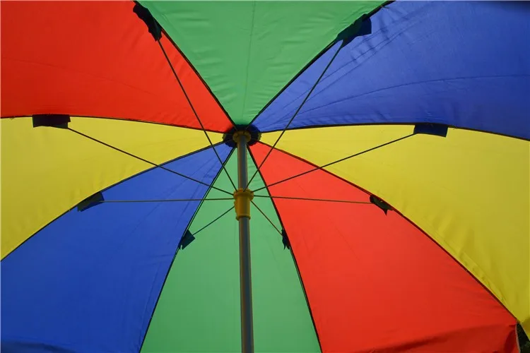 High Quality Custom Logo Printed Rainbow Umbrella,Rainbow Color Patio