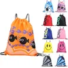 nylon polyester drawstring bag fish backpack in stock custom design