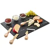 Diy Slate Stone Plate With 3Pcs Knifive