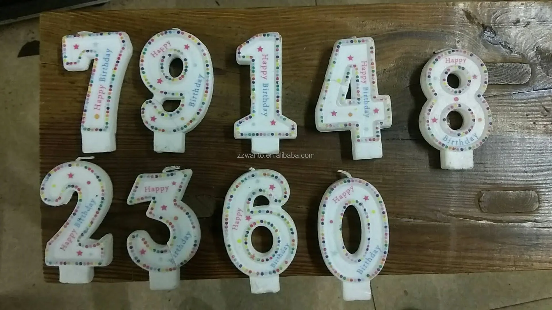 Factory Supply Birthday Number Candle Mould,Birthday Cake Decoration