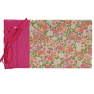 Books by Hand BBHK102-8 Small Ribbon Bound Photo Album, Pink