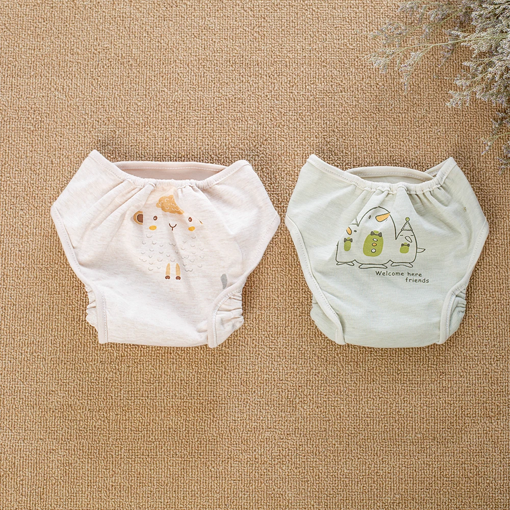 100 Cotton Fabric Waterproof Baby Cloth Diaper Soft Washable Reusable