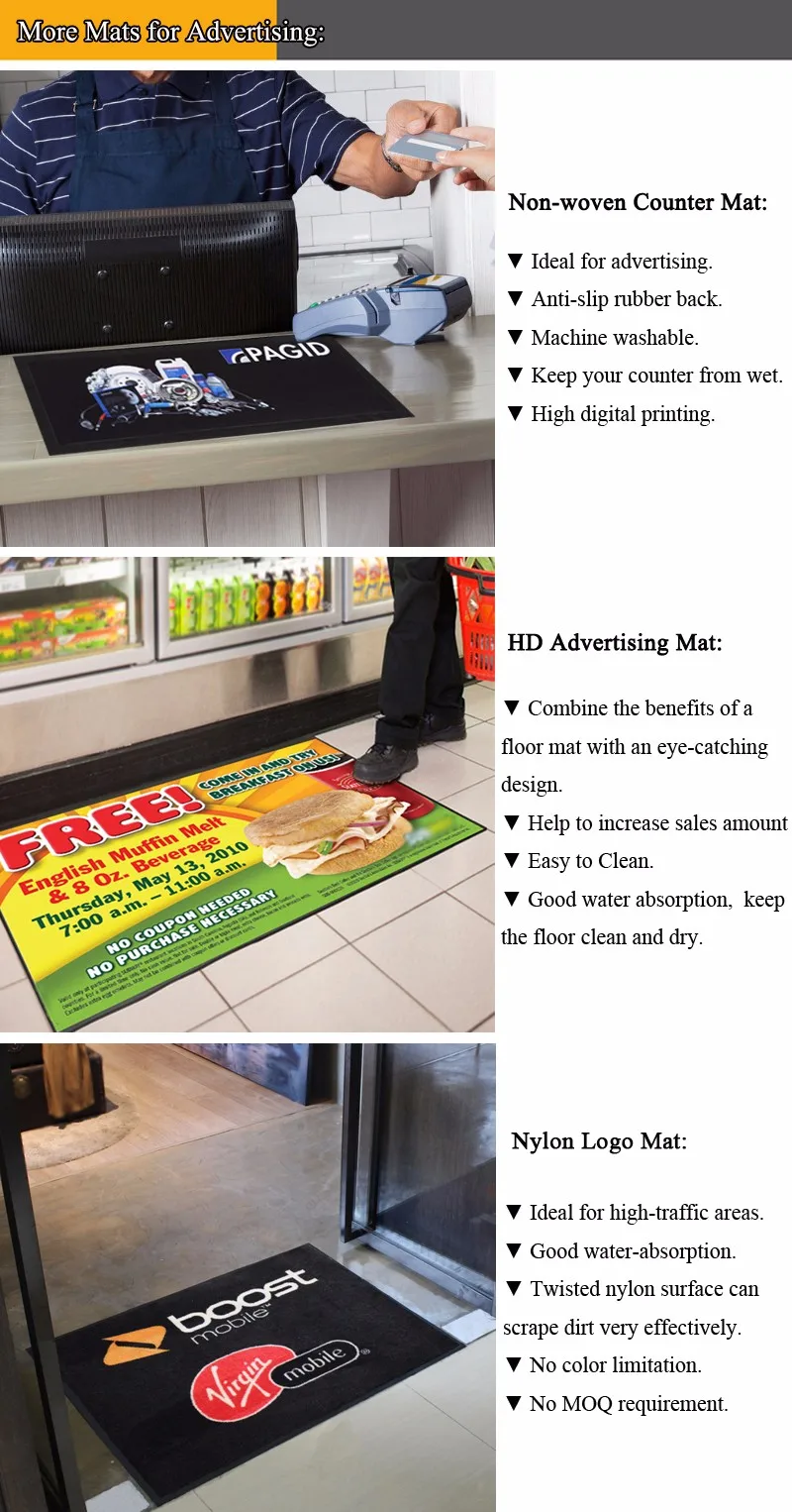Custom Desk Counter Mats Logo For Supermarket Counter Buy Custom