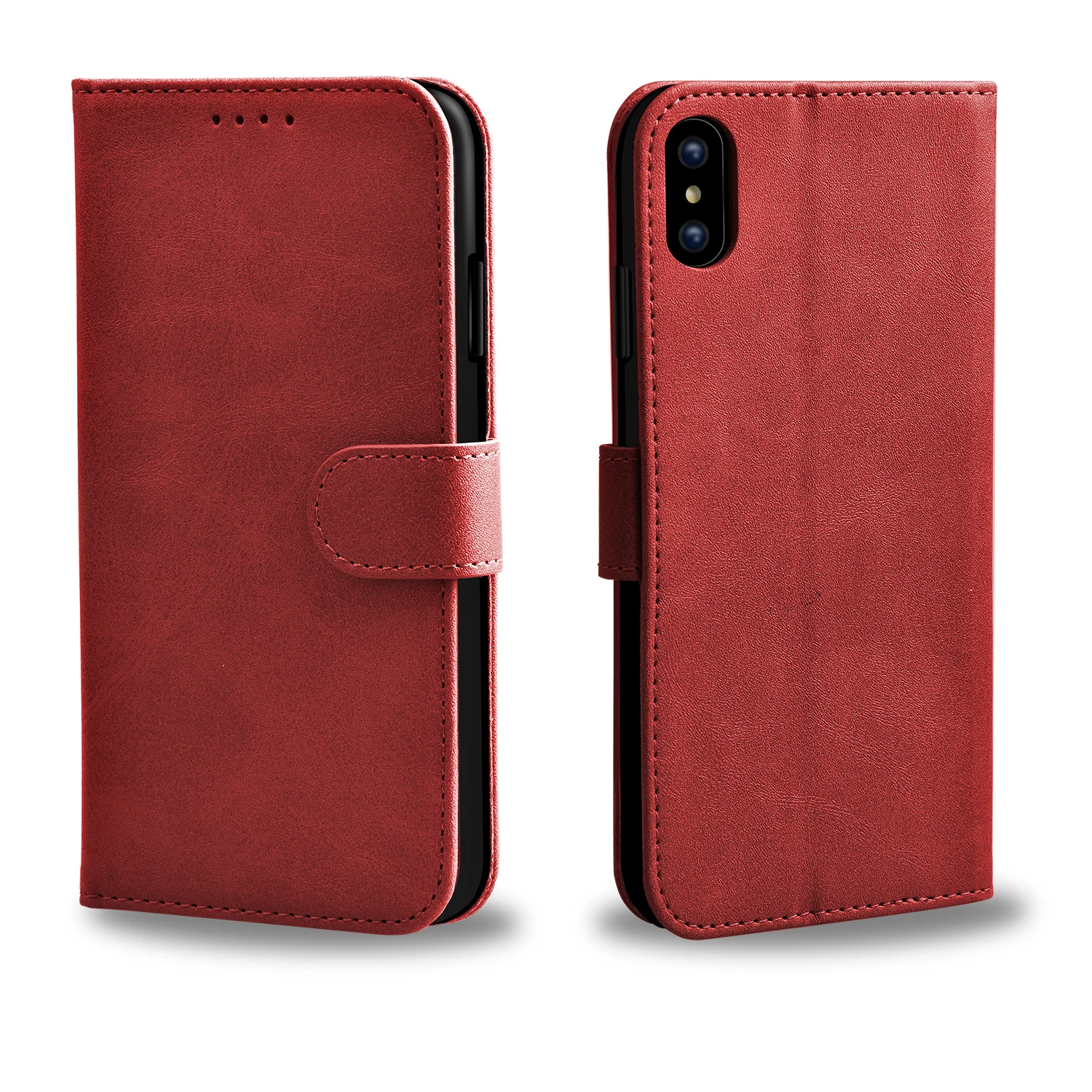 Fundas For iPhone xs max 6.5inch Leather Flip Book Wallet Stand Phone Case Etui case Cover For iPhone XR