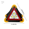 warning Triangle LED Car Crash Road Emergency Temporary Parking Safety Tips,