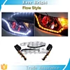 Dual color White Amber Switchback LED Strip Sequential drl Waving Turn Signal Lights DRL Sequential Led Light