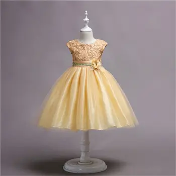 Baby Girl Polo Dress Elegant Princess Wedding Dresses Embroidery