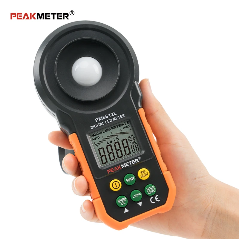 Pm6612l Peakmeter High Precision Lux Measurement Device Measuring Lux 0