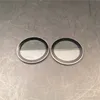 clear round tempered step front glass light cover; low-iron glass