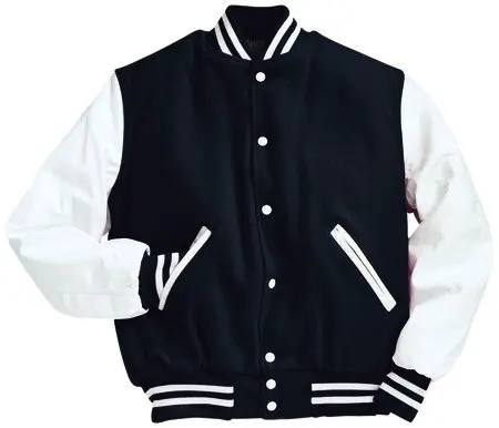 jacket white black