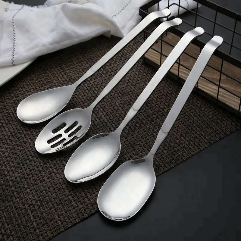 Buffet Party Kitchware Spoon Stainless Steel Serving Spoon For