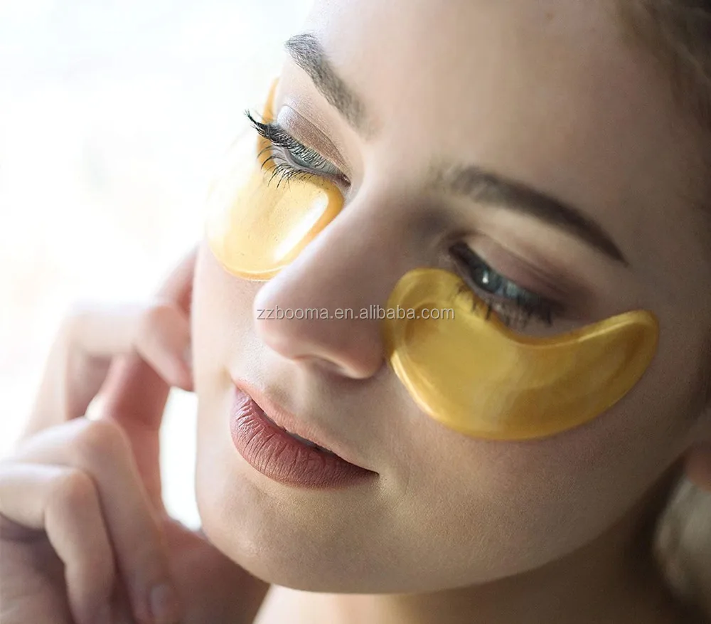 Lint Free Under Eye Gel Patch Collagen Crystal 24k Gold Eye Mask Anti
