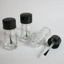 500 x 5ml Mini Glass Nail Polish Glass Bottle Small Glass Oil Bottle With Brush Cap