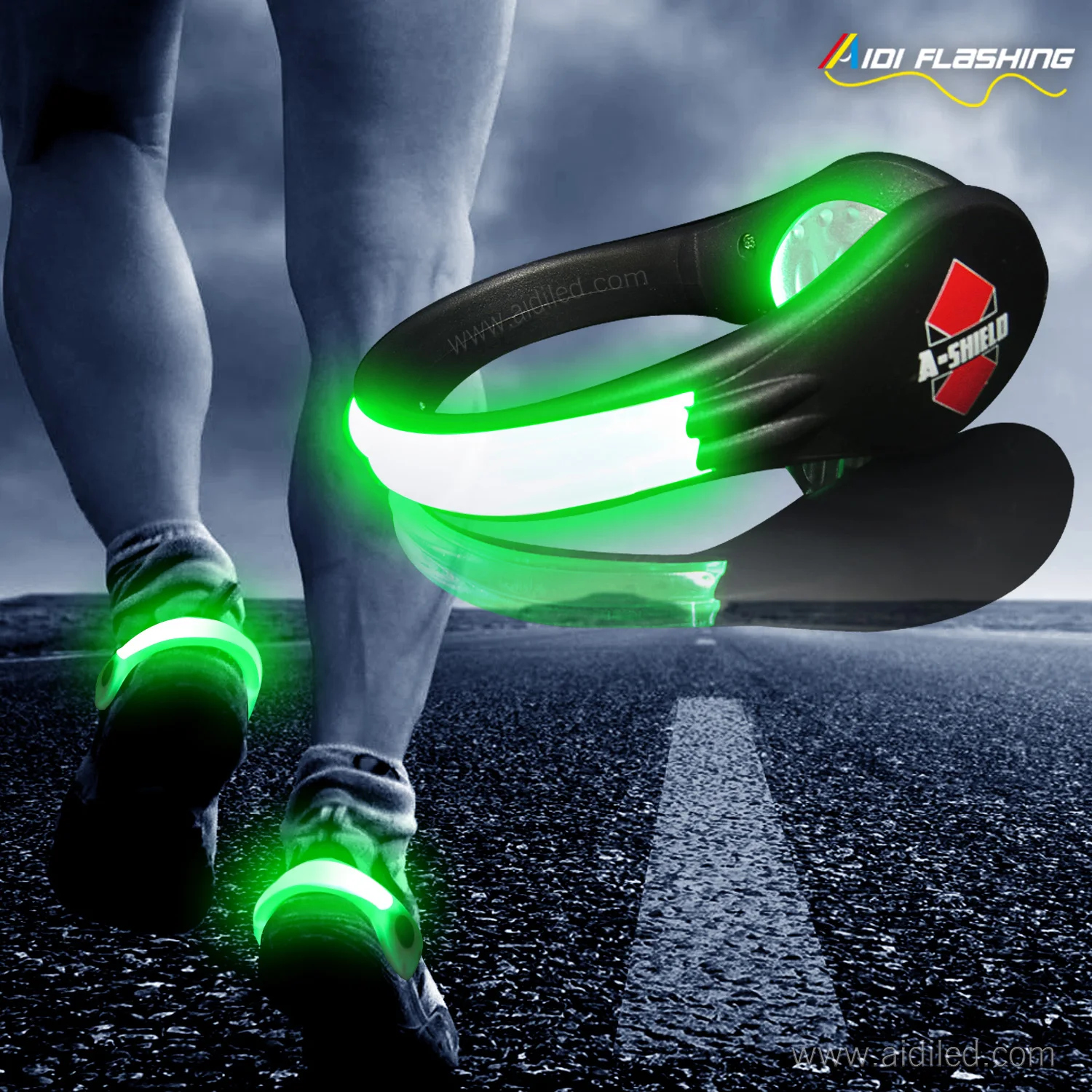 Night Run Led Shoe Clip Big Size Safe Light Jogging Running Walking Led