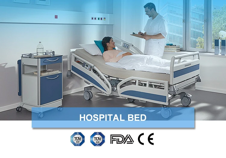 Adjust Surgical Electric Hospital Height Adjustable ICU Antique Hospital Beds