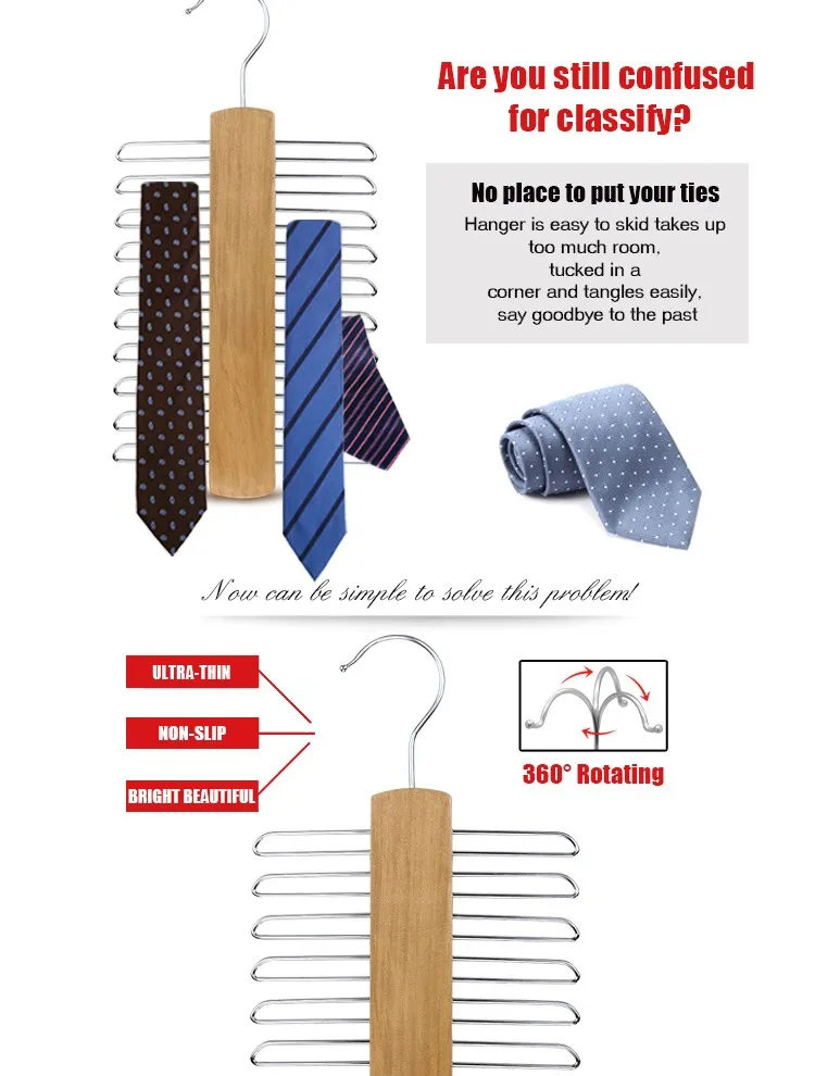 Wooden Tie Hinged Hanger Buy Wooden Tie Hanger,Tie Hanger Product on