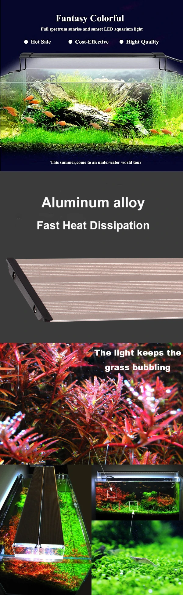 LED aquarium lighting fish tank light panel aquarium light