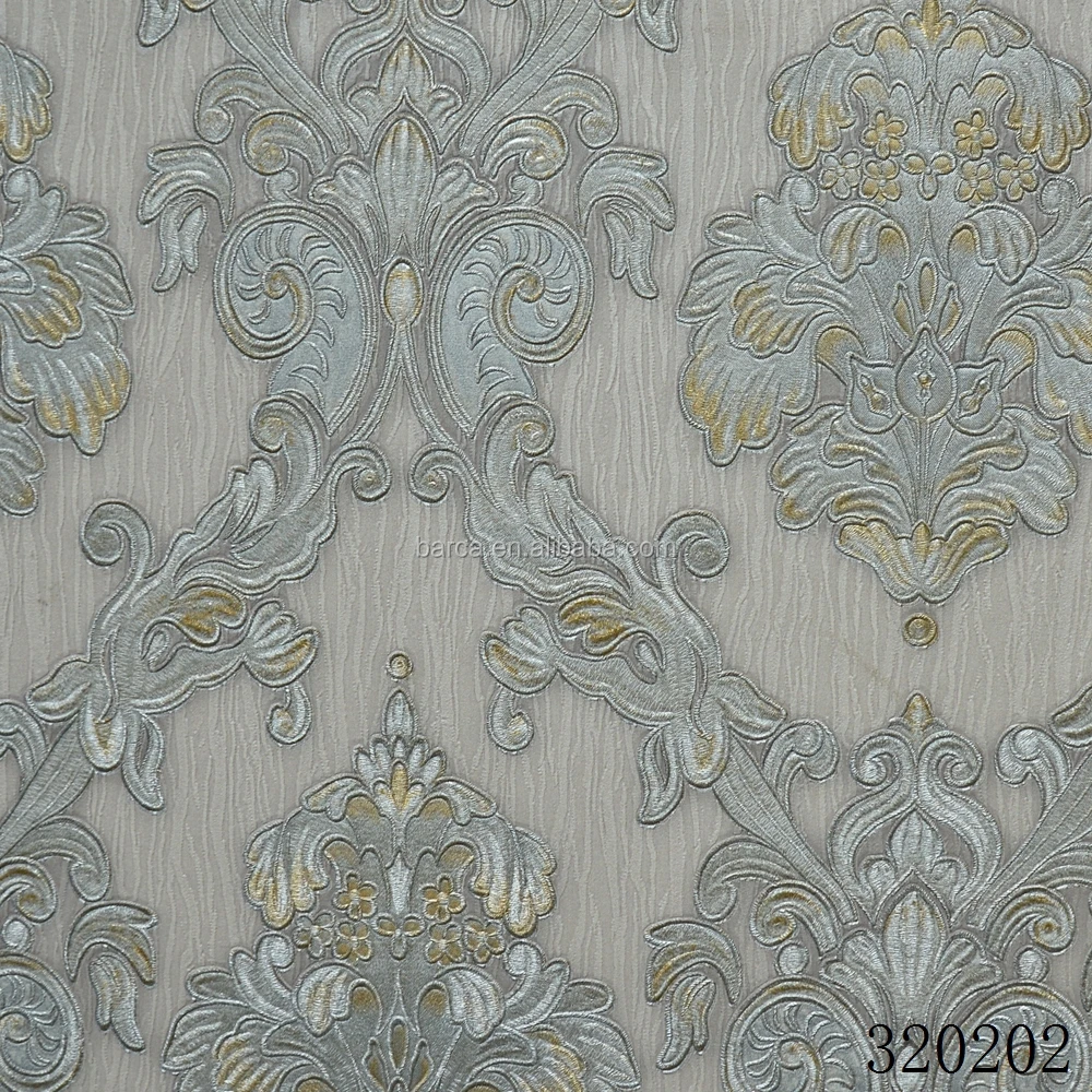 Pvc Luxury Wallpaper Deep Embossed Italian Design For Living Room