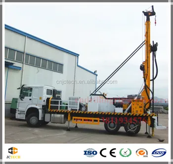 Truck Mounted Drill Rig Rotary Down The Hole Rig 300m Hole Depth 400mm