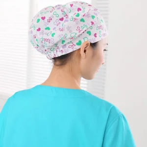 Hospital Medical Uniform Disposable Printed Surgical Scrub Cap