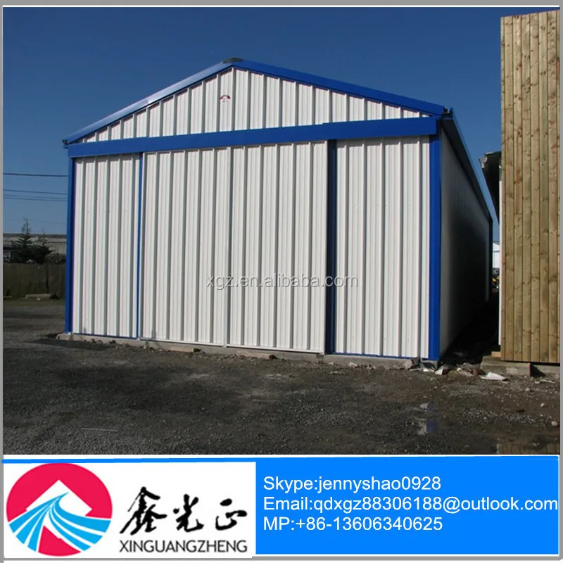 Portable light steel structure garage / carports made in China