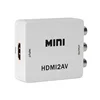 Mini HD/MI2AV NTSC PAL HD/MI RCA AV CVBS Audio Video Composite Converter Box Component USB Cable Scaler Adapter