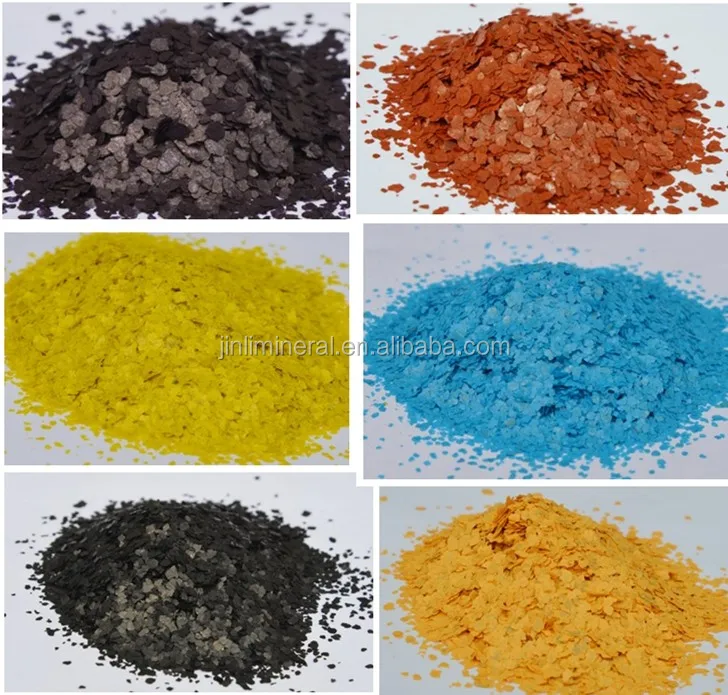 Nero foglio di mica mica fiocco di tutti i tipi di colori per ... Tutti i tipi di colori