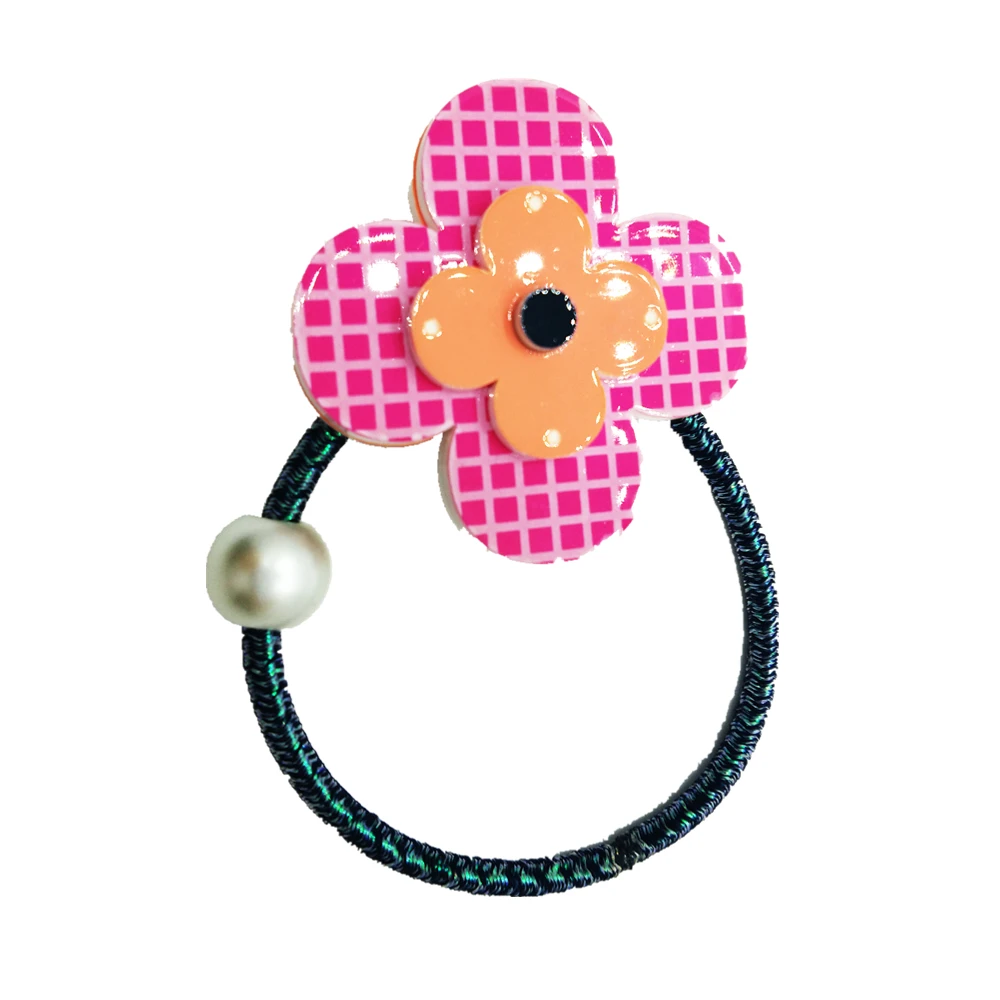 
Eco-friendly Custom Acrylic Headdress Elastic Hair Ring Rope 