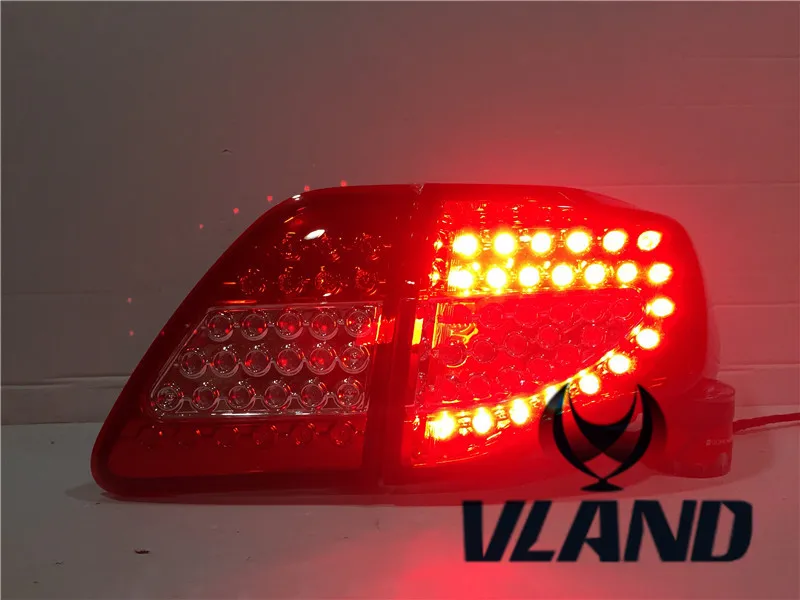 VLAND Manufacturer car accessories for car tail lamp for Corolla LED taillight 2007-2009 with LED drl