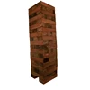Giant Wooden Toppling Tower (Stacks to 5+ Feet) Brown Stained Solid Pinewood Blocks Stacking Game