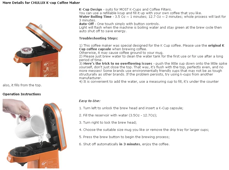 Chulux Mini Portable Multi K Capsule Reusable Mini Capsule Pod Coffee