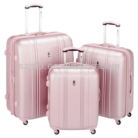 hot pink hard shell luggage