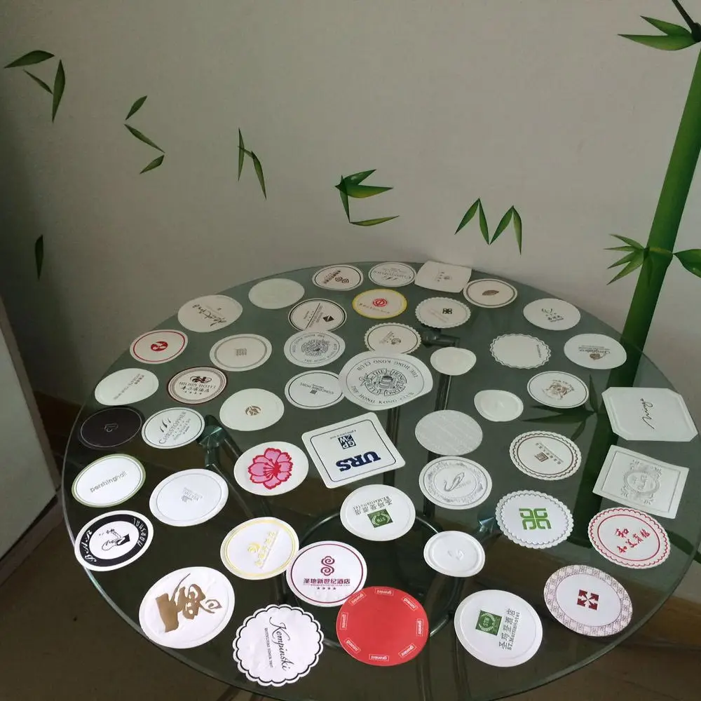Hot Sale Customized Disposable Paper Cup Coaster With Logo Printing,M325 Buy Disposable Paper