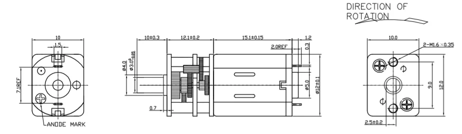 12mm N20 metal DC Gear Motor