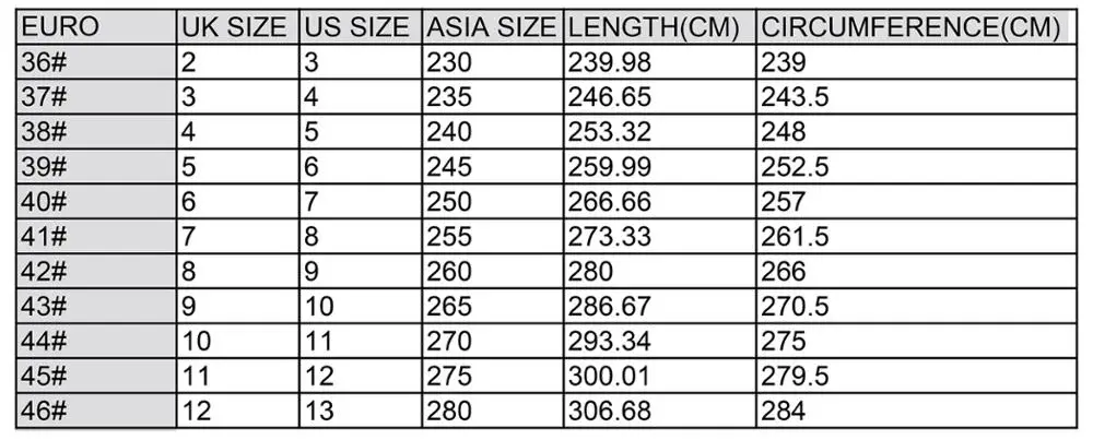 china 42 shoe size in us