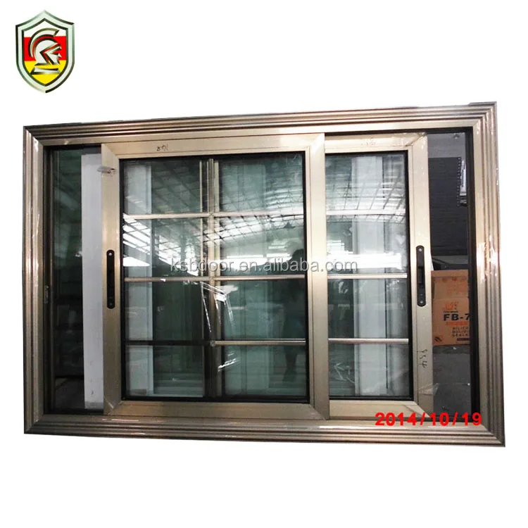 China factory wholesale price of building profile double glazing sliding aluminum windows