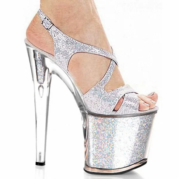 silver formal heels