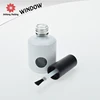 JinHong $0.14 factory price OEM free sample high demand 15ml round white gel nail polish glass bottle with window design