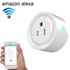 MiniWifi Adapter,Portable Round Charger,10A Smart Power Socket With Switch,Remote Controlled By Phone APP,US Plug,AC 100-240V