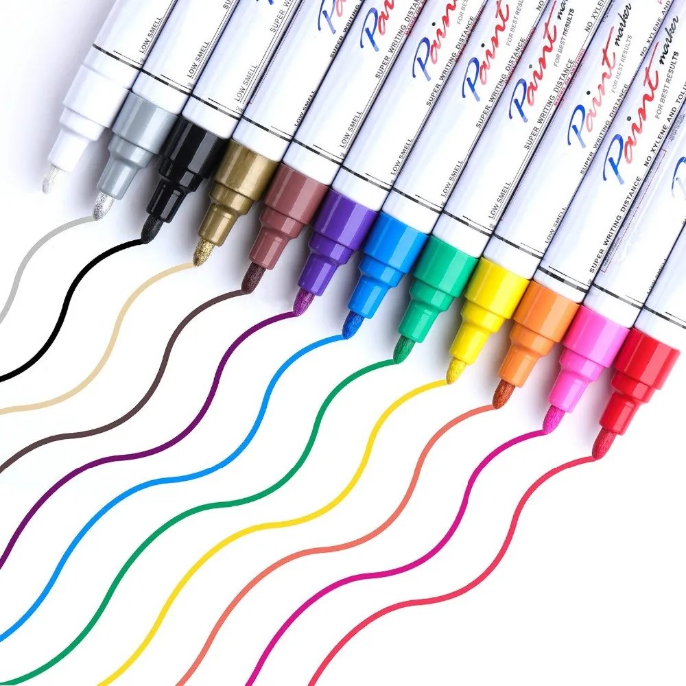 Top Selling 8 Colors Oil Based Paint Permanent Marker Pen For Stone