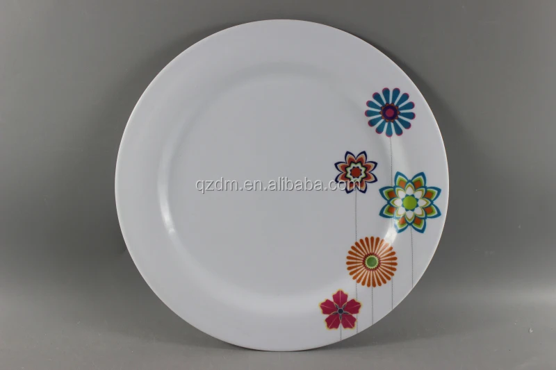 Wholesale Cheap White Plate Melamine dinner plate