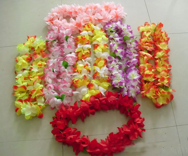 2014 Yiwu Aimee Hotsale Hawaiian Silk Flower Leis,Hawaii Flowers