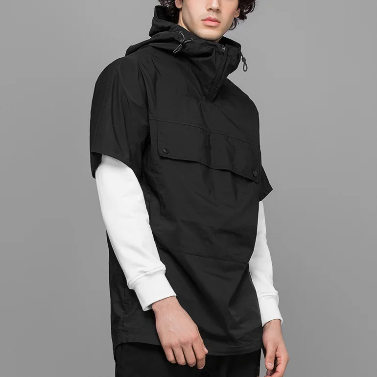 black turtleneck hoodie