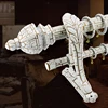 KYOK High Quality Curtain Rod Double Shower Curtain Rod White Curtain Rod Set M913